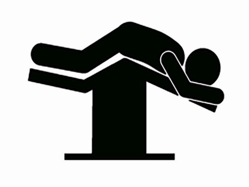 graphic of person lying prone on bed